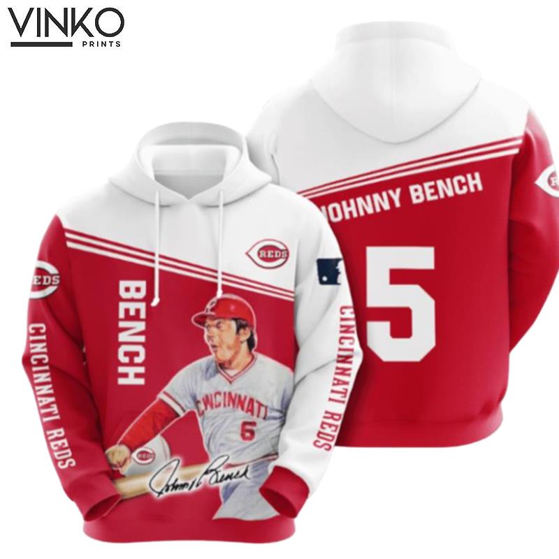 Cincinnati Reds Johnny Bench 1 Hoodie