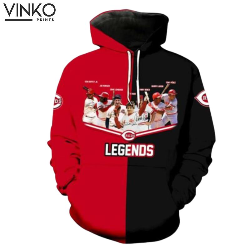 Cincinnati Reds Legends Cincinnati Reds Mlb Cincinnati Reds Apparel 19889 Hoodie