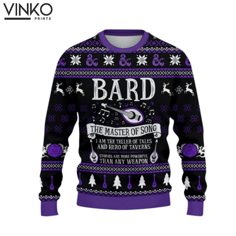 Classes Bard for men and women Christmas Xmas gift Ugly Christmas Sweater