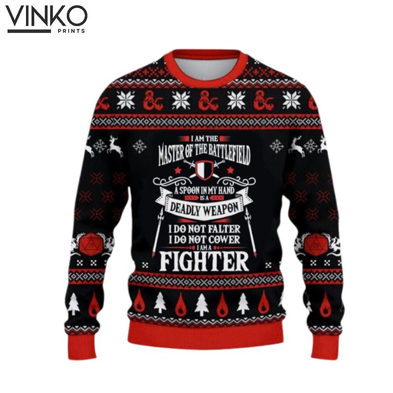 Classes Fighter for men and women Christmas Xmas gift Ugly Christmas Sweater