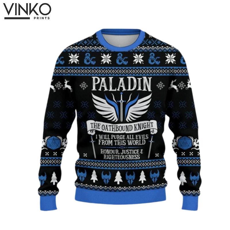 Classes Paladin Dungeon Master For Men And Women Ugly Christmas Sweater