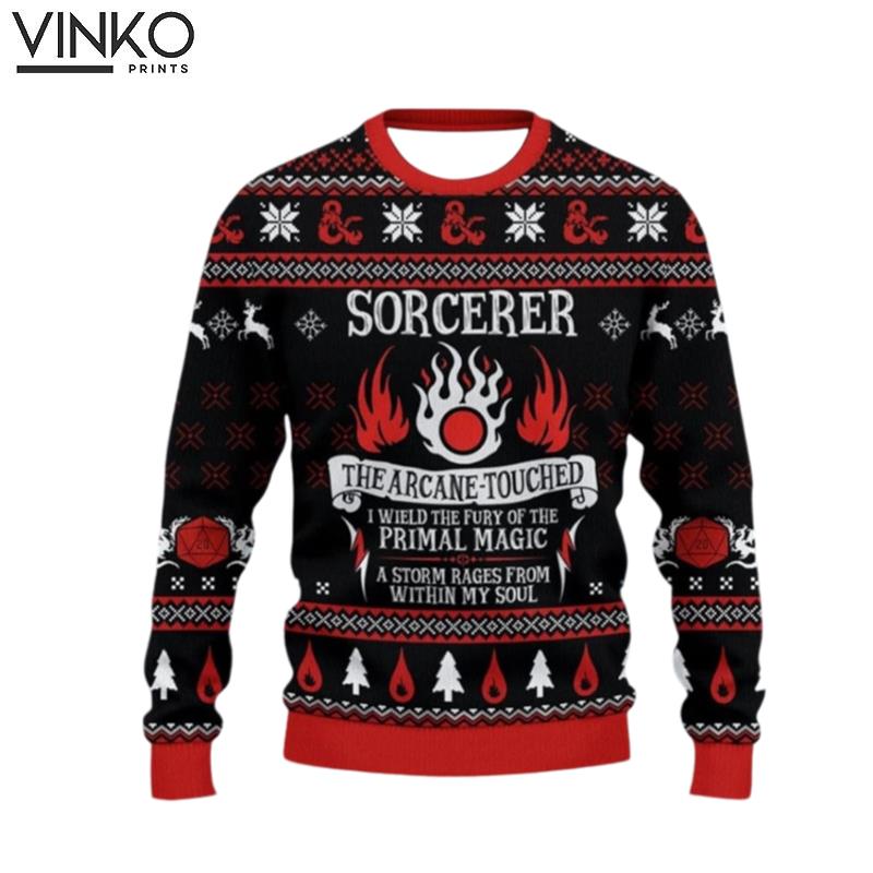 Classes Sorcerer for men and women Christmas Xmas gift Ugly Christmas Sweater