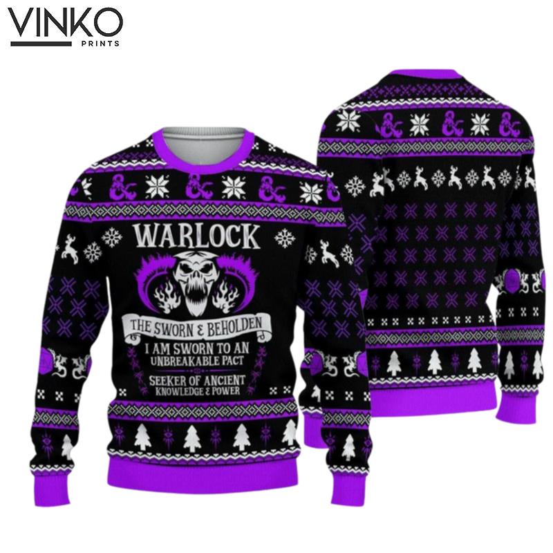 Classes Warlock The Warlock Ugly Ugly Christmas Sweater