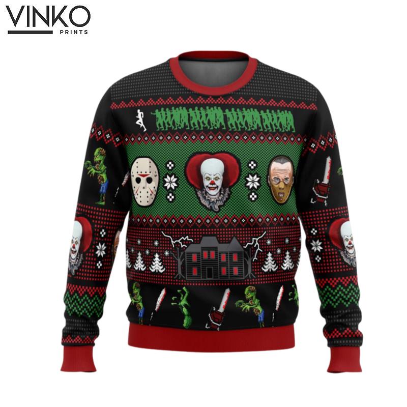 Classic Horror Christmas Ugly Christmas Sweater