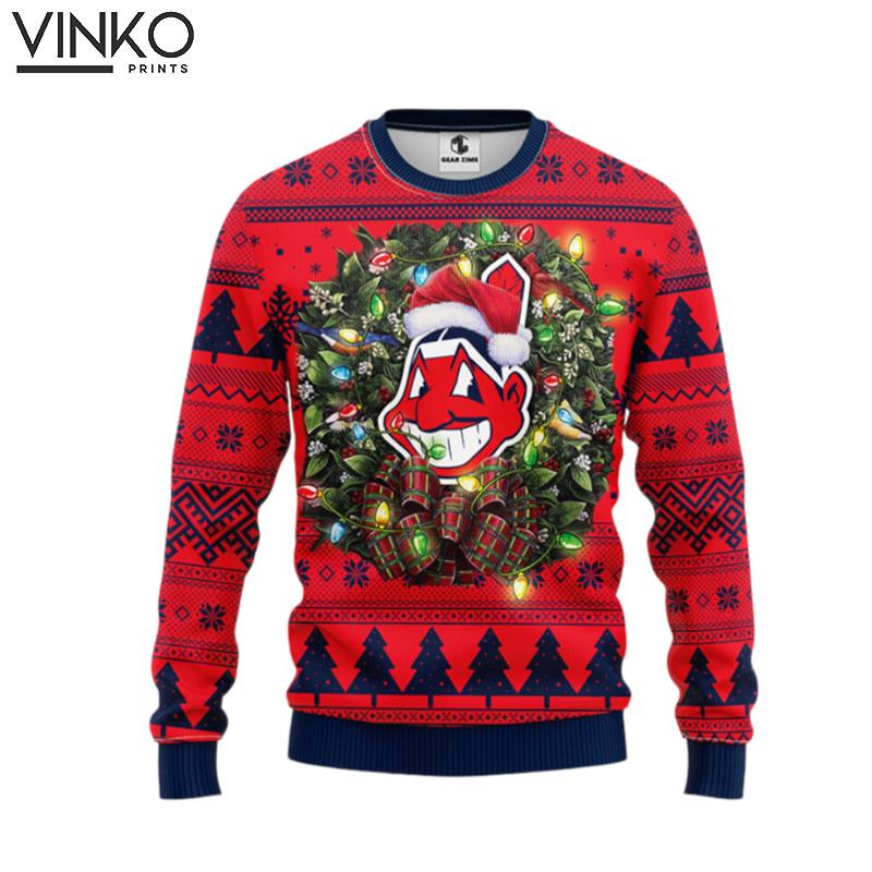 Cleveland Indians Funny Ugly Christmas Sweater