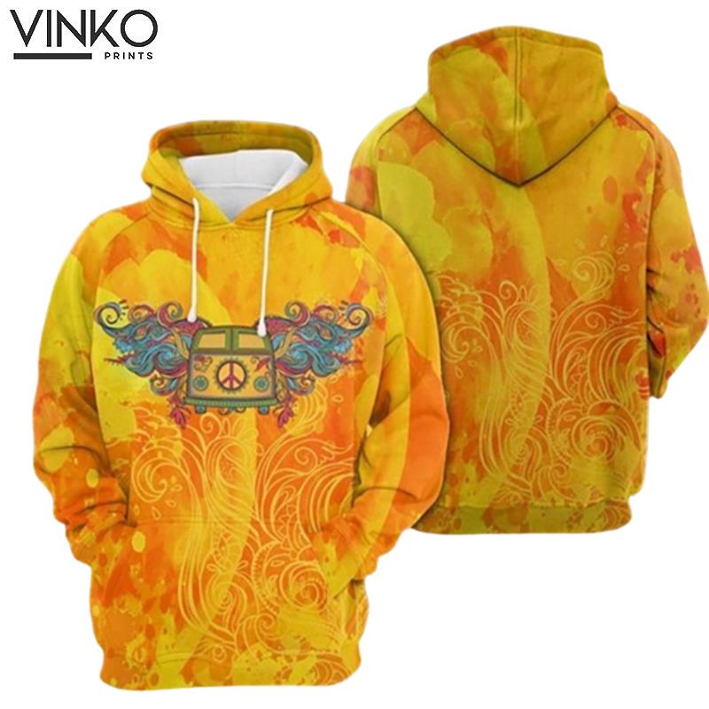 Colorful Hippie Bus Hoodie