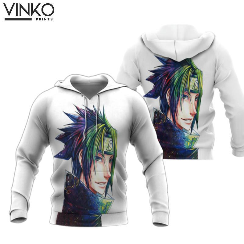 Colorful Young Sasuke Naruto Hoodie