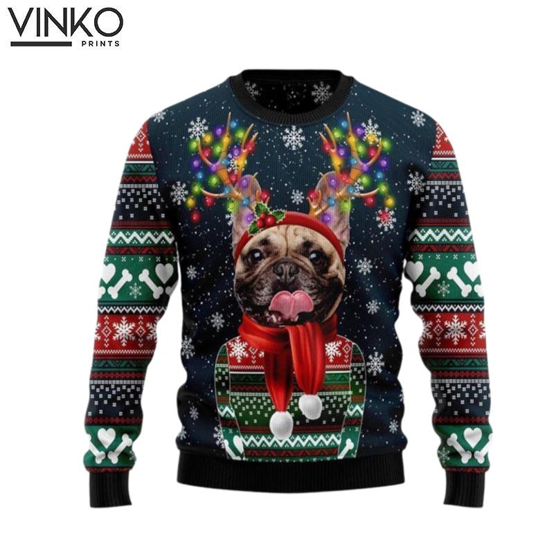 Cool French Bulldog Pet Lover Ugly Christmas Sweater