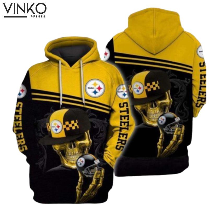 Cool Skull Steelers Hoodie