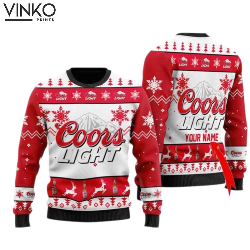 Coors Light Custom Ugly Christmas Sweater