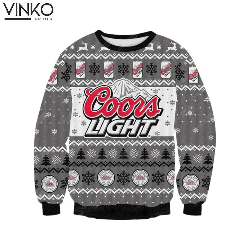 Coors Light beer 3D Print Ugly Christmas Sweater