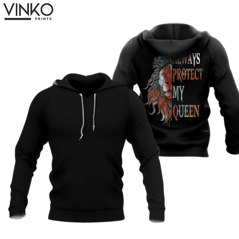 Couple Lion Love Always Protect My Queen Always Trust My King 1 Hoodie