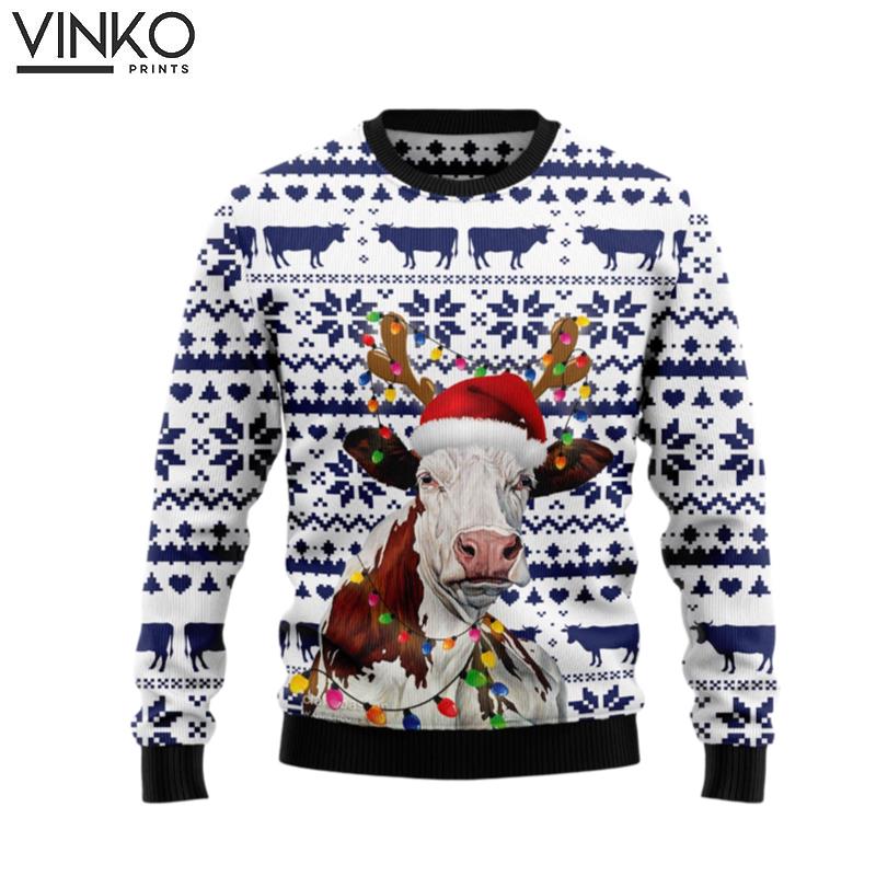 Cow Christmas Reunion D1011 Ugly Christmas Sweater