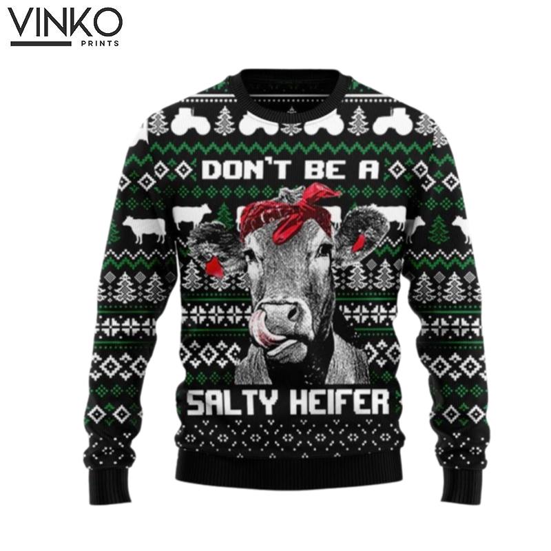 Cow Heifer Adult Ugly Christmas Sweater