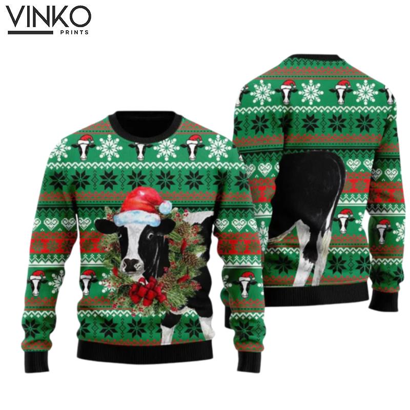 Cow Merry Ugly Christmas Sweater