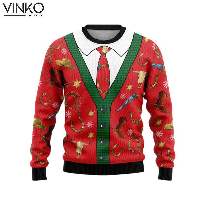 Cowboy HZ101522 Ugly Christmas Sweater