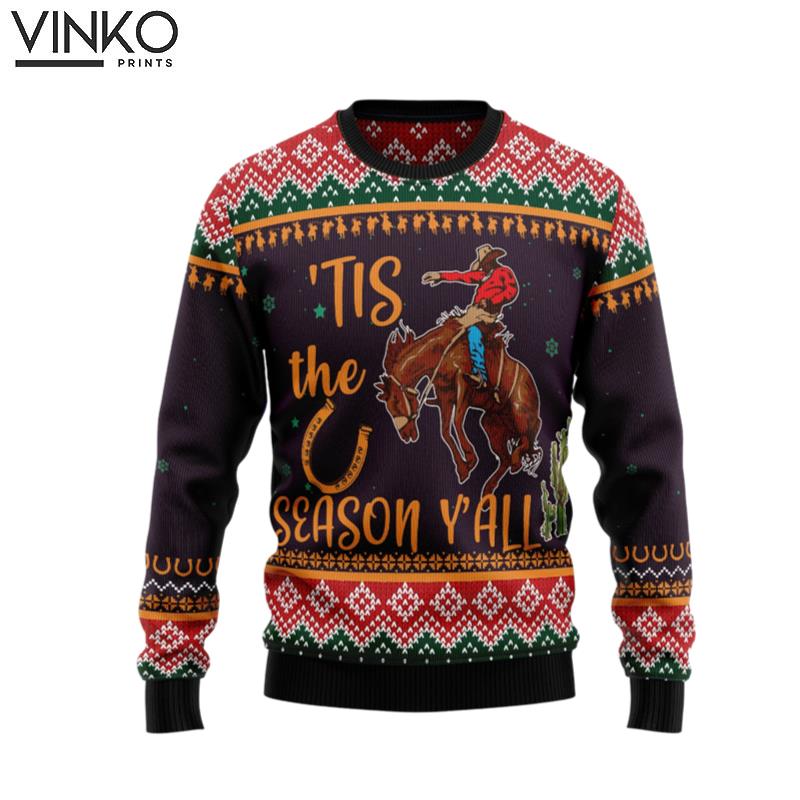 Cowboy Season T0611 Ugly Christmas Sweater