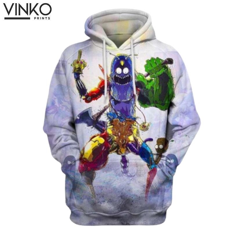 Crazy Pickle Rick Rick And Morty Hoodie