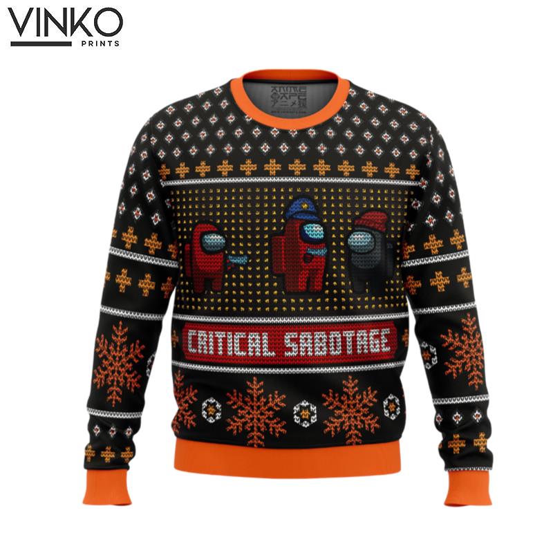 Critical Sabotage Among Us Ugly Christmas Sweater