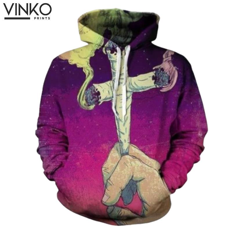 Cross Joint Smoke And Pered Custom Cross Joint Graphic Hoodie