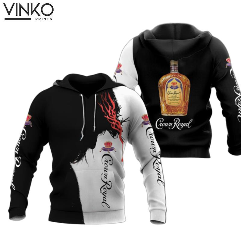 Crown Royal Black And White Hoodie