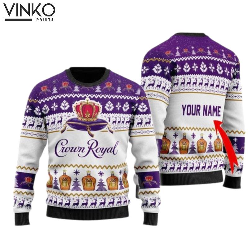 Crown Royal Holiday Custom Ugly Christmas Sweater