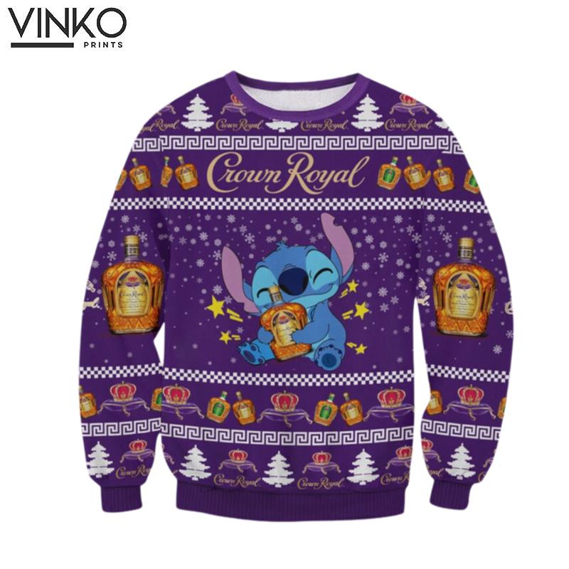 Crown Royal Stitch Christmas Gift Christmas Ugly Christmas Sweater