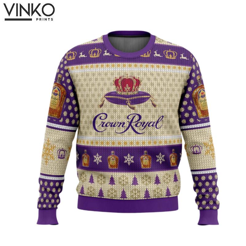 Crown Royal Whiskey Ugly Christmas Sweater