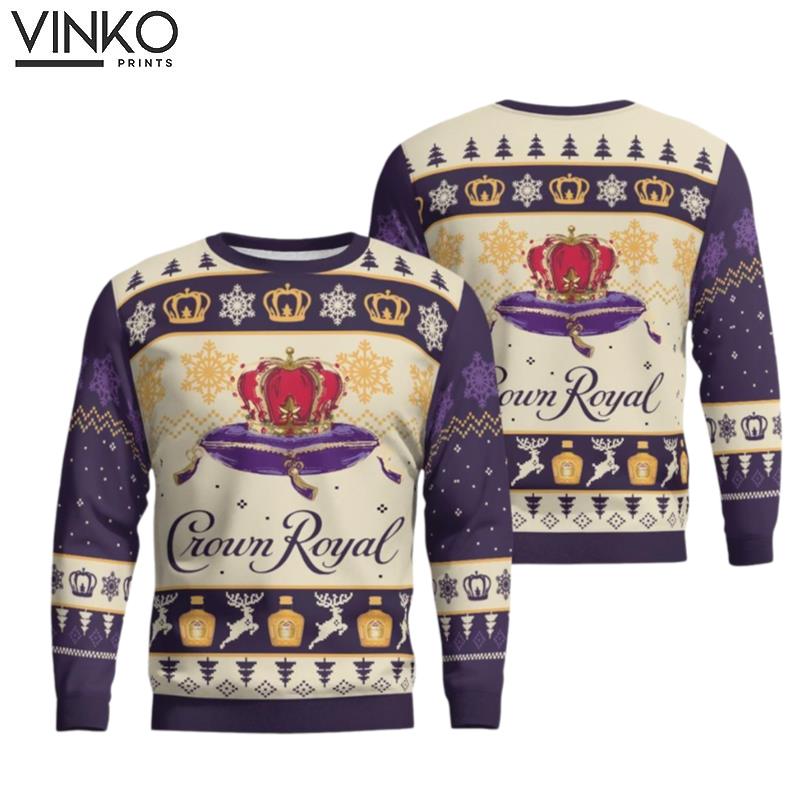 Crown Royal Wine Ugly Christmas Sweater