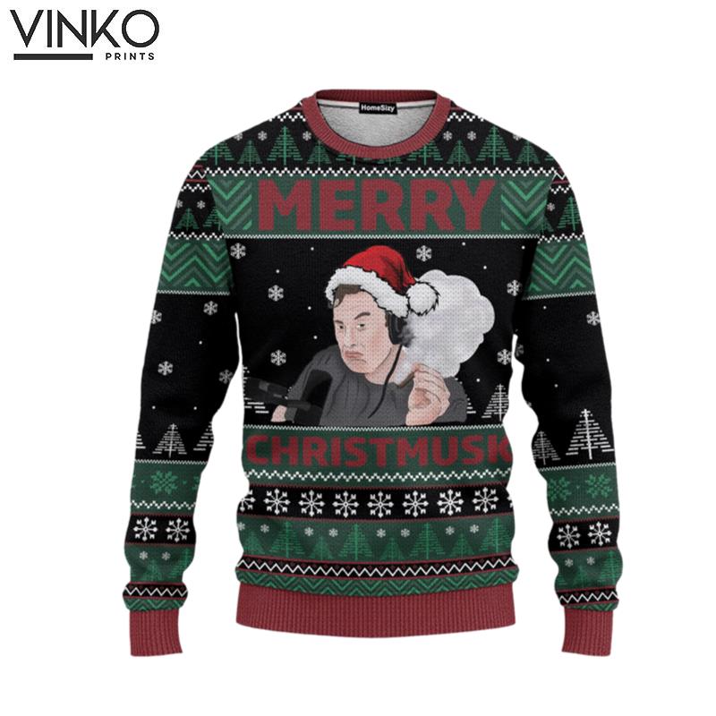 Custom Cosplay Elon Musk Ugly Christmas Sweater