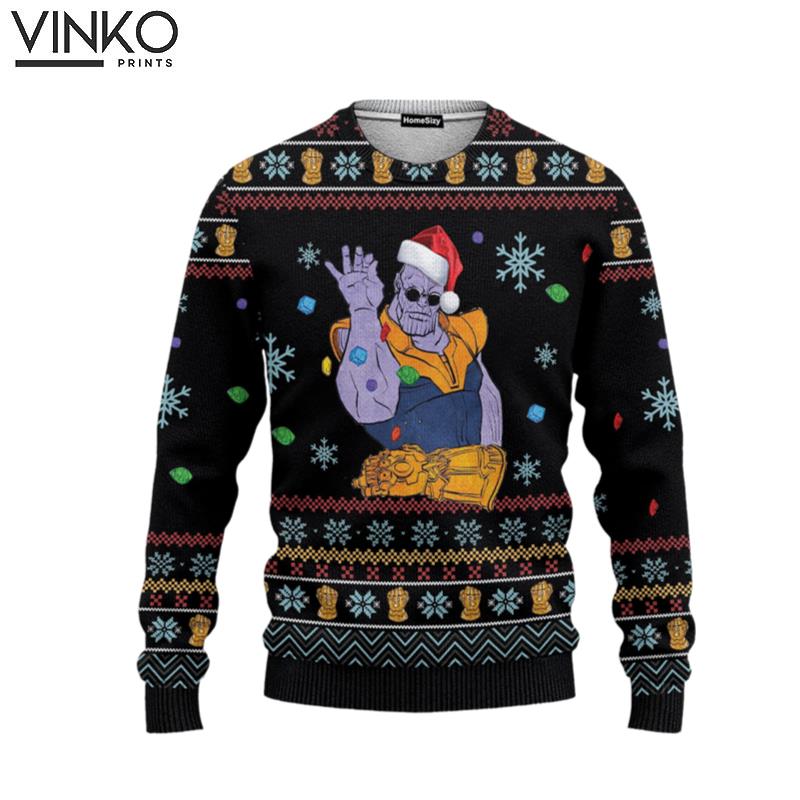 Custom Cosplay Thanos Ugly Christmas Sweater