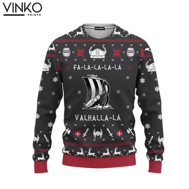 Custom Cosplay Valhalla Ugly Christmas Sweater