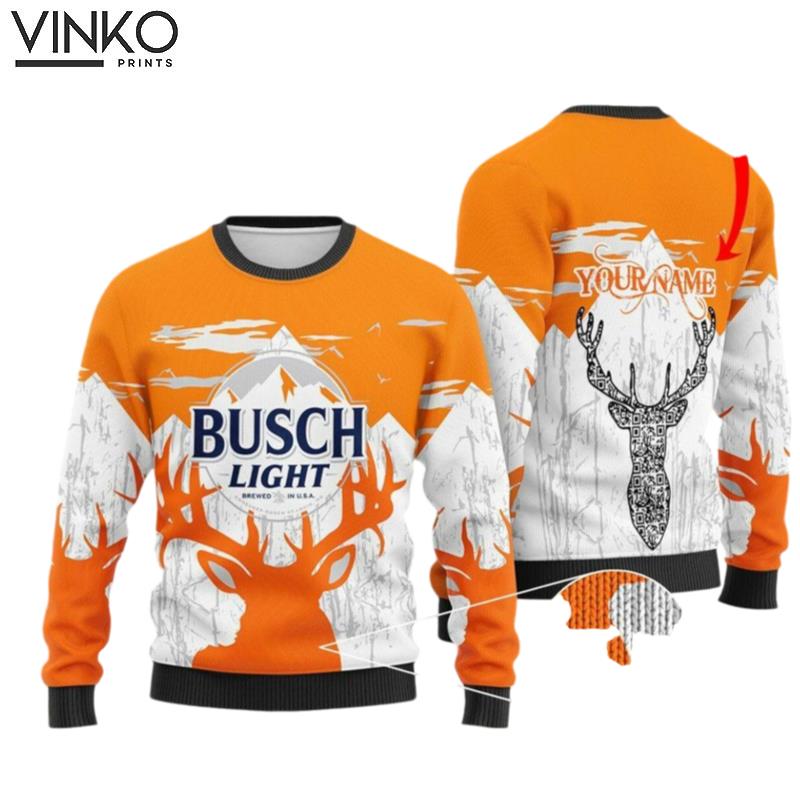 Custom Light Beer Ugly Christmas Sweater