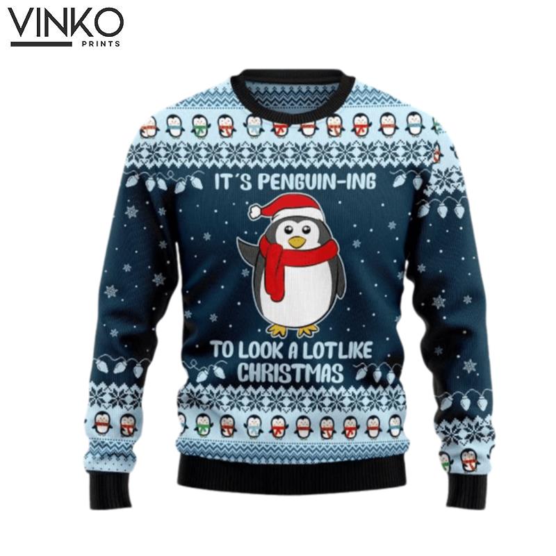 Cute Penguin For Men And Women Ugly Christmas Sweater