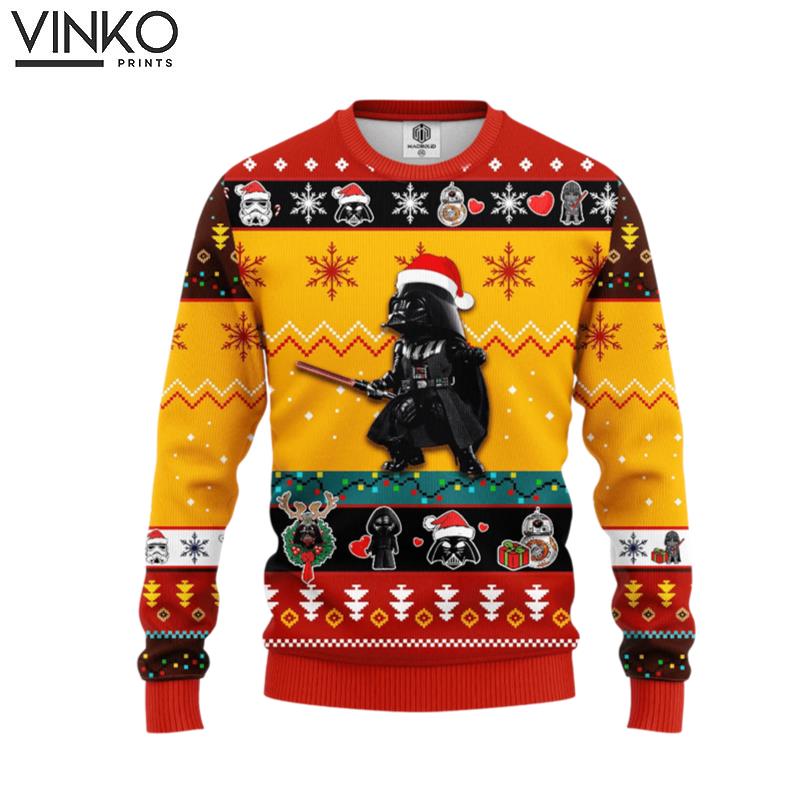 Cute Santa Darth Vader 301 Ugly Christmas Sweater