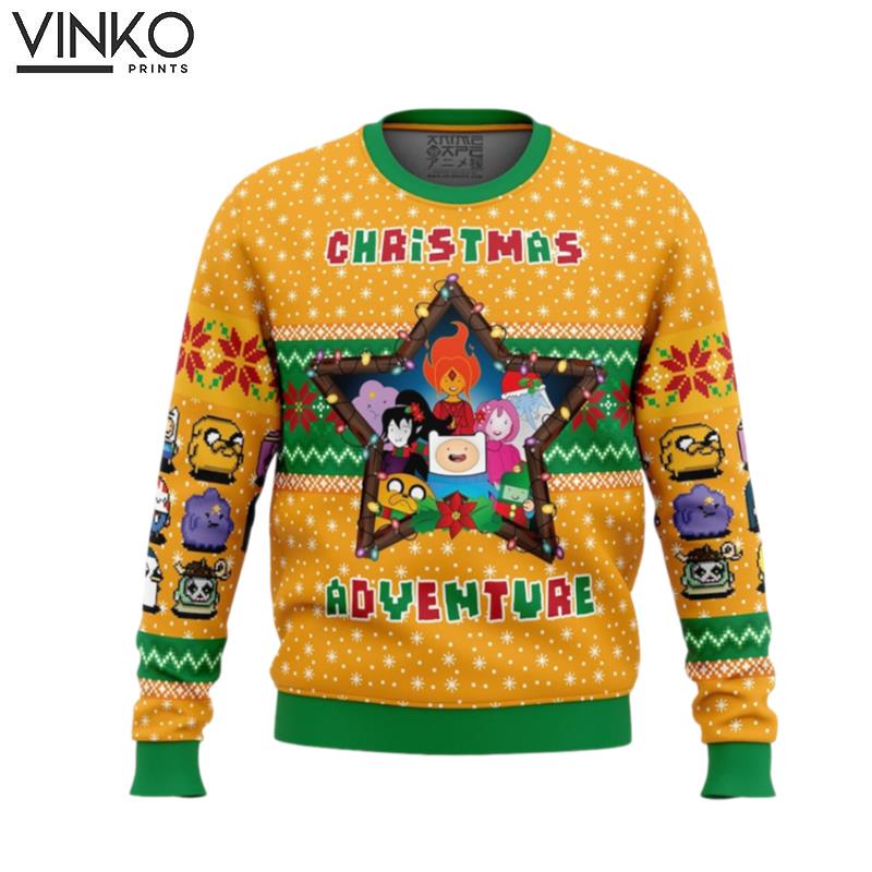 Cute Xmas Christmas Adventure Time Woolen Ugly Christmas Sweater