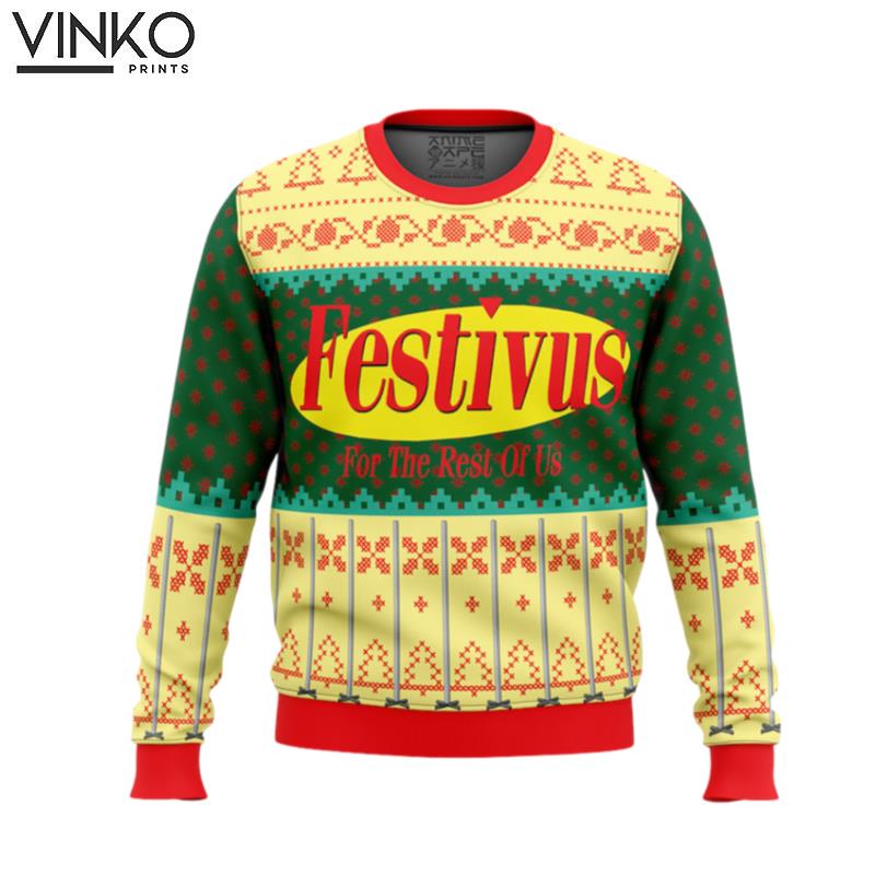 Cute Xmas Festivus For The Rest Of Us Woolen Ugly Christmas Sweater