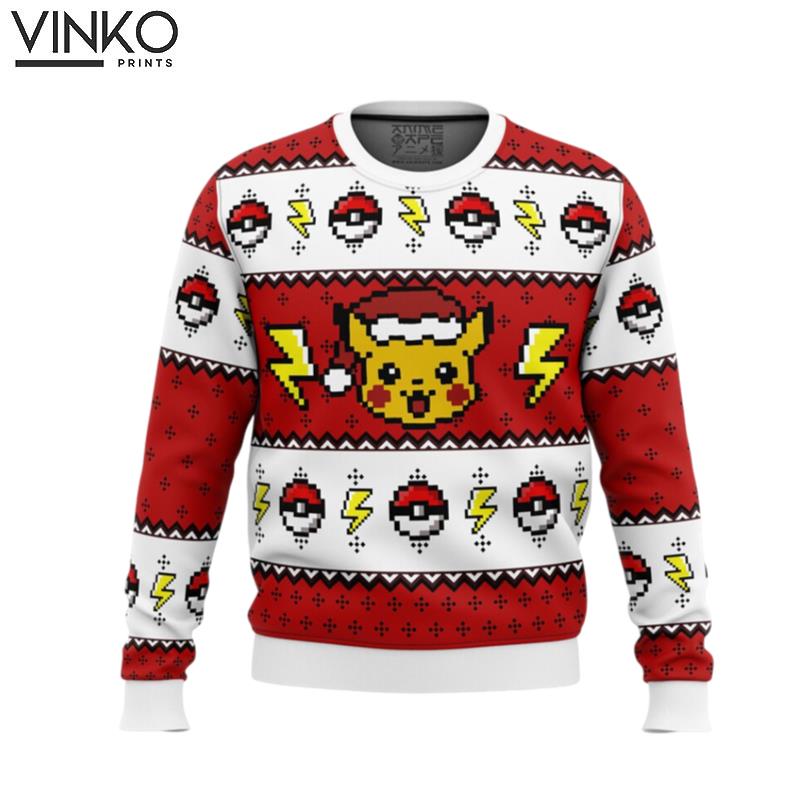 Cute Xmas Pokemon Pikachu Woolen Ugly Christmas Sweater