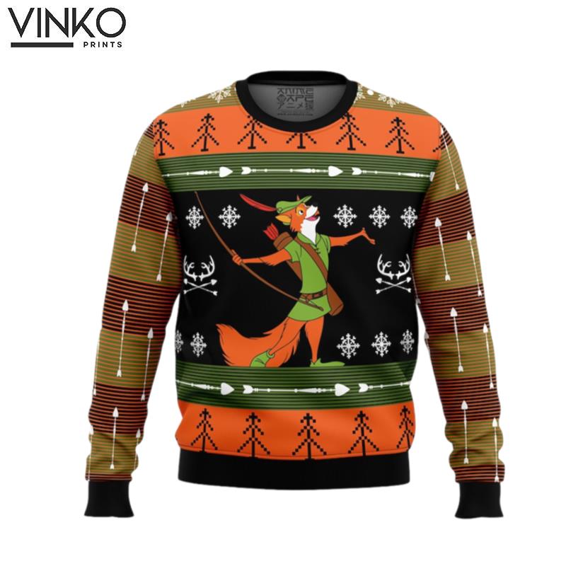 Cute Xmas Robin Hood Woolen Ugly Christmas Sweater