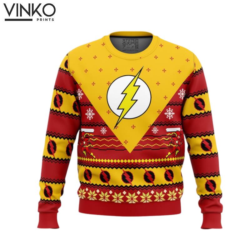 Cute Xmas The Flash Woolen Ugly Christmas Sweater