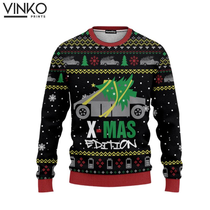 Cybertruck Edition Ugly Christmas Sweater