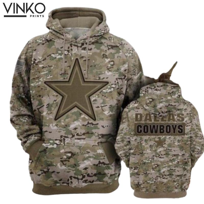 Dallas Cowboys Camourflage Veteran Hoodie