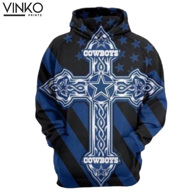 Dallas Cowboys Cross And Pered Custom Dallas Cowboys Graphic Hoodie