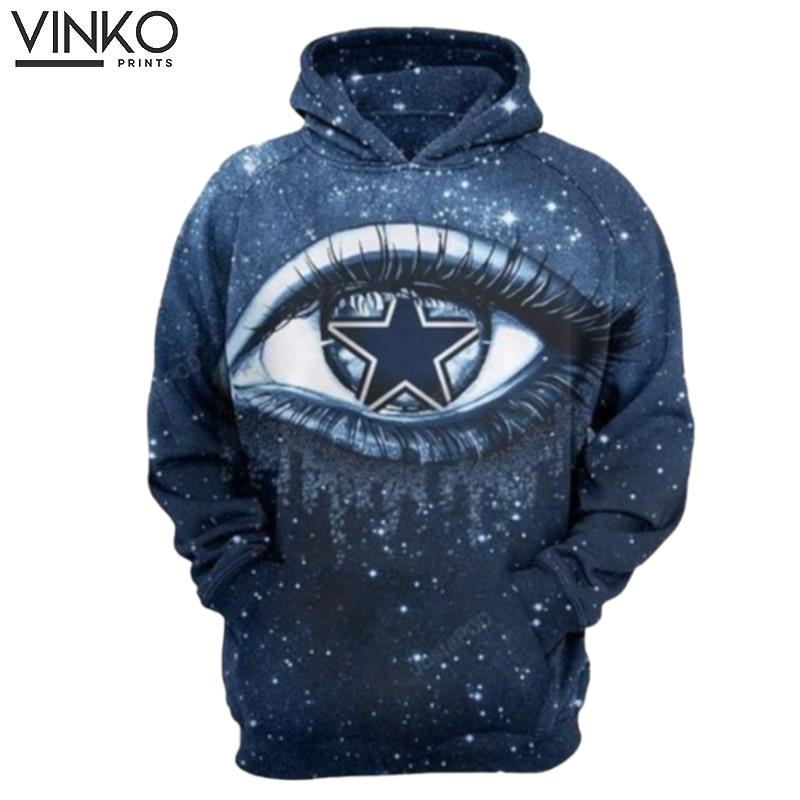 Dallas Cowboys Ncaa Football Big Eyes Dallas Cowboys  2 Hoodie