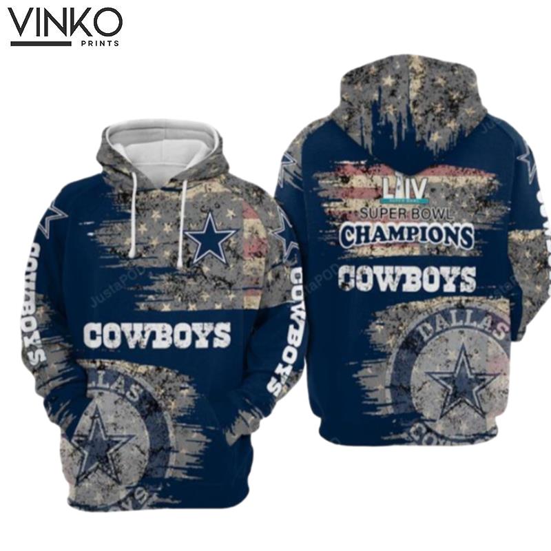 Dallas Cowboys Nfl Football Camouflage Flag American Dallas Cowboys Hoodie