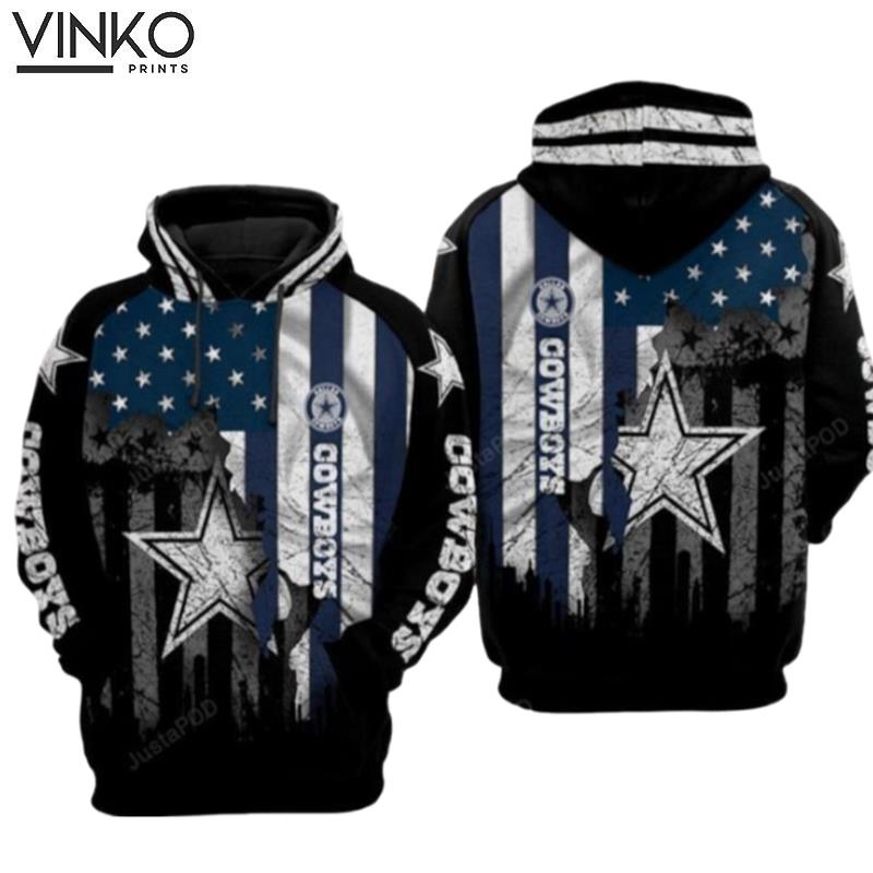 Dallas Cowboys Nfl Football Flag American Dallas Cowboys  2 Hoodie