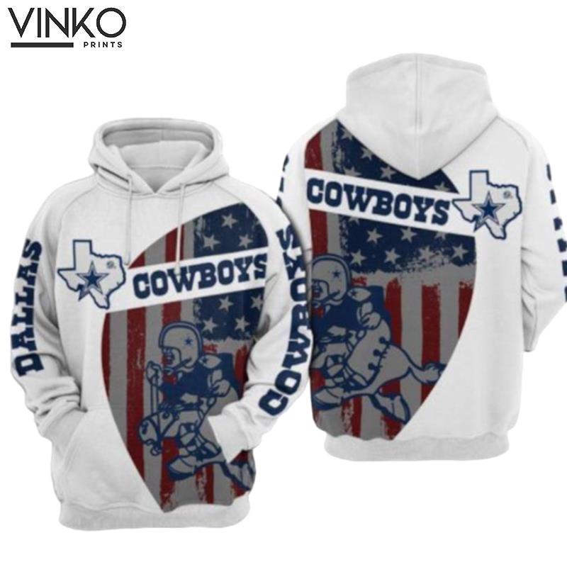 Dallas Cowboys Nfl Football Flag American Dallas Cowboys Hoodie