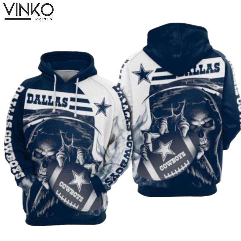 Dallas Cowboys Nfl Football Skull Dallas Cowboys Hoodie