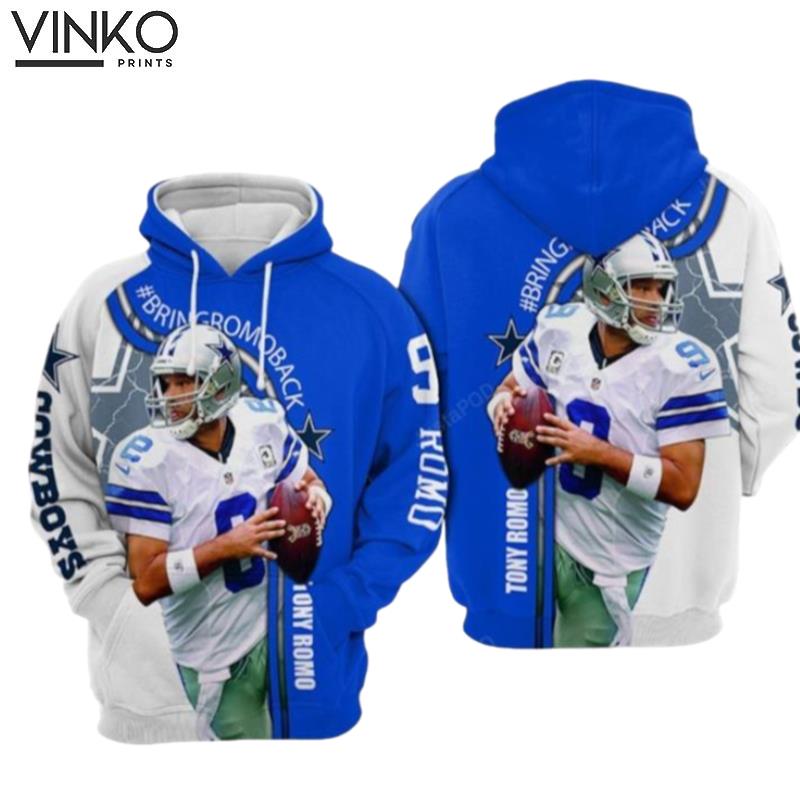 Dallas Cowboys Nfl Football Tony Romo Dallas Cowboys Hoodie