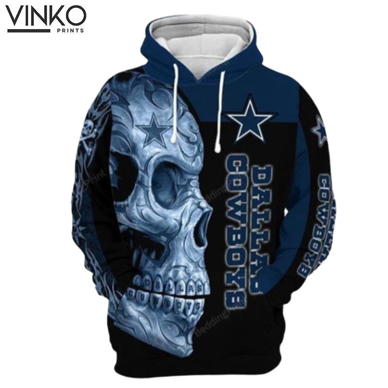 Dallas Cowboys Nfl Skull Hoodie